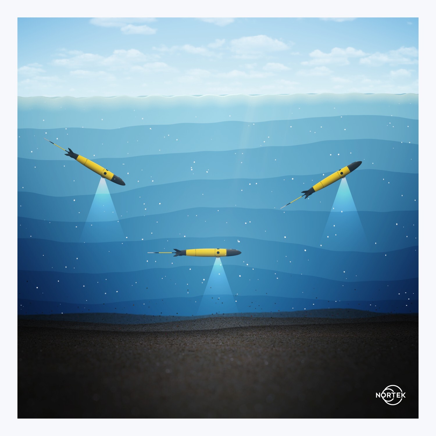 Nortek ADCPs underwater illustration