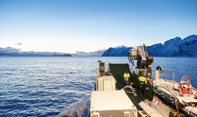 Moskstraumen, one of the world’s strongest open-ocean tidal currents, lies in the Lofoten archipelago in the north of Norway.