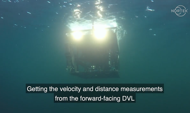 ROV to map a horizontal wall