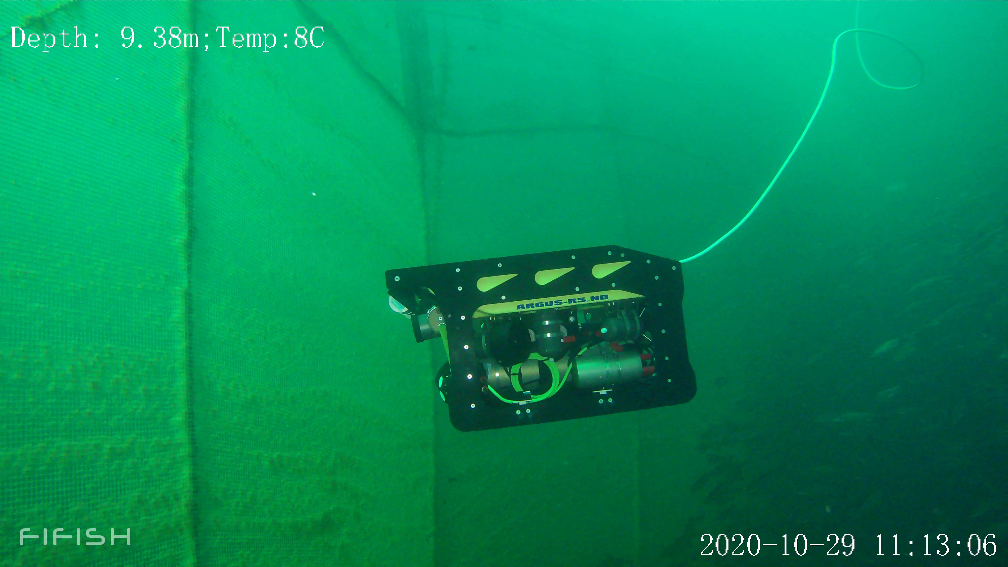 A DVL enhancing autonomous navigation for ROV net inspections on fish farms